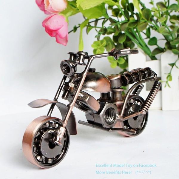 Modelo de motocicleta SM Iron Metal, artesanía hecha a mano, 20 estilos, adorno para juguete de Navidad para niños, regalo de cumpleaños para niños, coleccionismo, decoración, 2-1