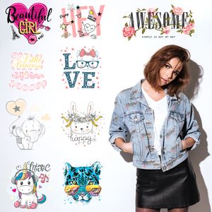 Autocollants de transfert de chaleur pour vêtements, Badges de transfert de chaleur pour T-shirts, appliqués, patchs Stranger Things pour filles