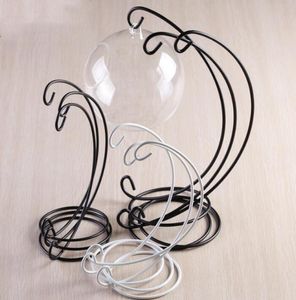 Iron Stand Rack Ornament Display Stand Hanging Glass Globe Air Plant Terrarium Witch Ball Holder Wedding Party Home Decor KKB28449951518