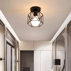 IJzeren loopbrug plafondlamp Minimalistisch Nordisch retro balkon, keukenlicht, gangijzer ingang Klein plafondlicht D5.0