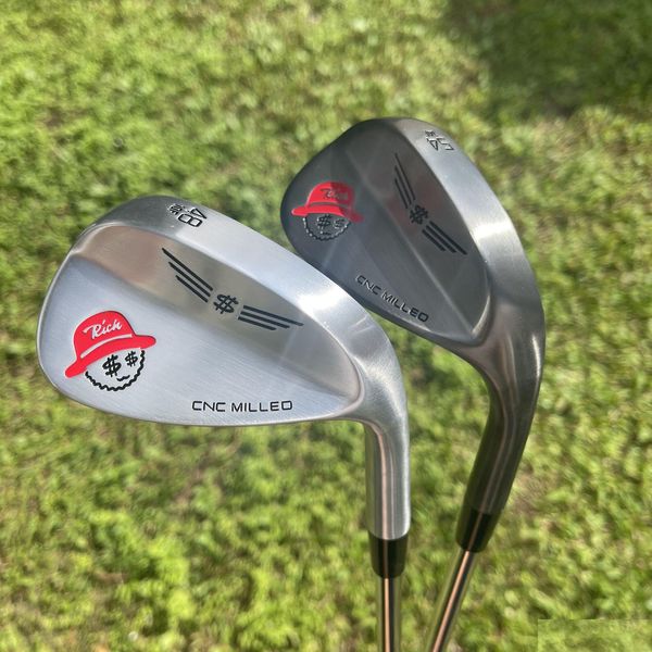 Hierros 2024 Nuevas cuñas de golf Rich Sand Wedge Gris o Sier Cara fresada 48 50 52 54 56 58 60 62 Grados Clubes Drop Entrega Deportes al aire libre Dhwyz