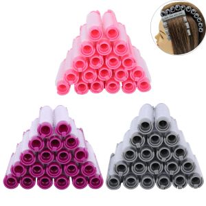 Irons 20pcs / ensemble Rouleaux de racine de cheveux professionnels Clips Naturel Natural Natural Hair Curler Twave Wave Fluffy Plastic Hair Styling Outils