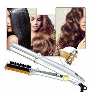 Haarkrultang 3 Barrel Magic Curling Wand Hair Waver Iron Wand Toermalijn Titanium Coated Hair Curler Stick 360 graden krultang