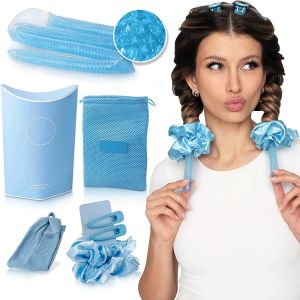 Irons Heatless krullende staaf gel kralen Haar kruller laag warmte haargel krult krul Slapen zachte haarrollen luie krullen haarstylinggereedschap