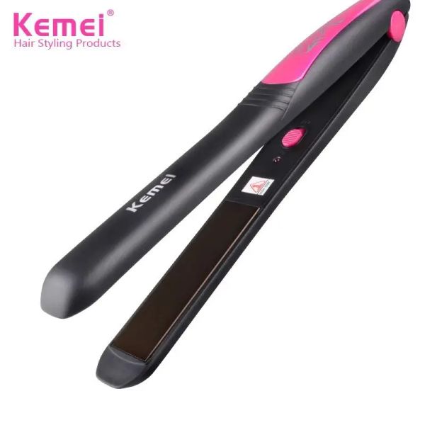 Planchas Kemei Plancha de pelo eléctrica y rizador KM328 Fabricante de planchas de pelo Venta al por mayor Rizador de pelo eléctrico de alta calidad