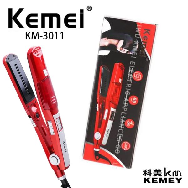 Fers Kemei KM3011 fer à lisser et fer à friser pour filles avec usage domestique à vapeur