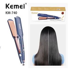Fers Kemei Km740 Portable professionnel Led six vitesses fer plat Ion négatif anti-brûlure cheveux lisseur fer à friser