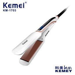 Irons Kemei Multiplex KM1703 Keramische paneel Constante temperatuur Snelle warmte LCD Temperatuur LCD Display Curling Hair Righterer