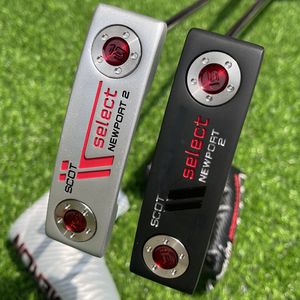 Fers Gauche Droite Port2 0 Golf Putter Noir Argent 32 33 34 35 Pouces avec Headcover Droitier 230308