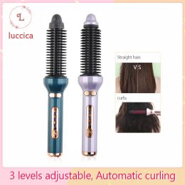 Strijkijzers LUCCICAElectronic Beauty Hair Curler Brush Styler Magic Hot Sale Private Hair Styler Curl Auto Shutoff Roterende haarkruller