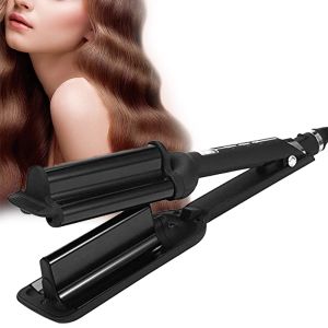 Ironaux à vagues professionnelles Curling Iron Ceramic Triple Barrel Hair Waver Styling Tools LCD Afficher Styler Rolls Curl Fast