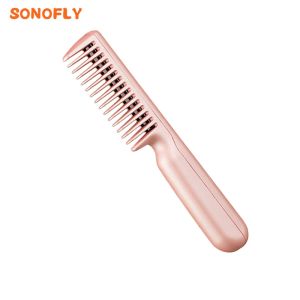 Irons Sonofly Draadloze draagbare mini -haargloeiman Comb USB multifunctioneel krultang Iron Anti Static Ceramic Travel Styling Tools