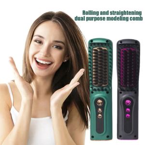Irons USB Wireless Professional Hair Sailener Curler Peigt Tools Brushing listinging curling ion girl chauffage rapide Styling Neg J5y0