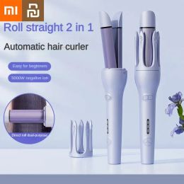 Fers Xiaomi Youpin 2 en 1 bigoudi fer à lisser 32mm chauffage rapide fer à friser automatique femmes multifonctionnel rouleau à cheveux