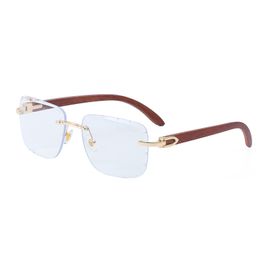 Lans de coupe de diamant sans cadre irr￩guli￨res partagas lunettes de soleil femmes ou homme unisexe crapp￩e sans sculpture 50913 ￠ l'ext￩rieur conduisant des lunettes de mode de haute qualit￩ de haute qualit￩