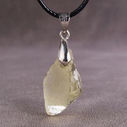 Onregelmatige natuurlijke edelsteen gele kristallen ketting hanger sieraden ontwerper mode geluk kettingen hele verkoop sieraden highennd sieraden edelstenen en juwelen