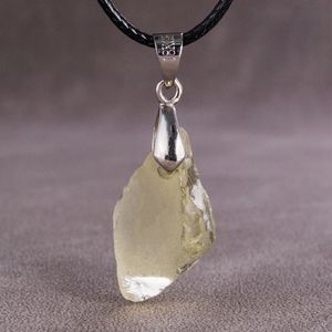 Collier en cristal jaune avec pierres précieuses naturelles irrégulières, pendentif, bijoux de styliste, colliers porte-bonheur, vente complète de bijoux, bijoux haut de gamme, pierres précieuses et bijoux