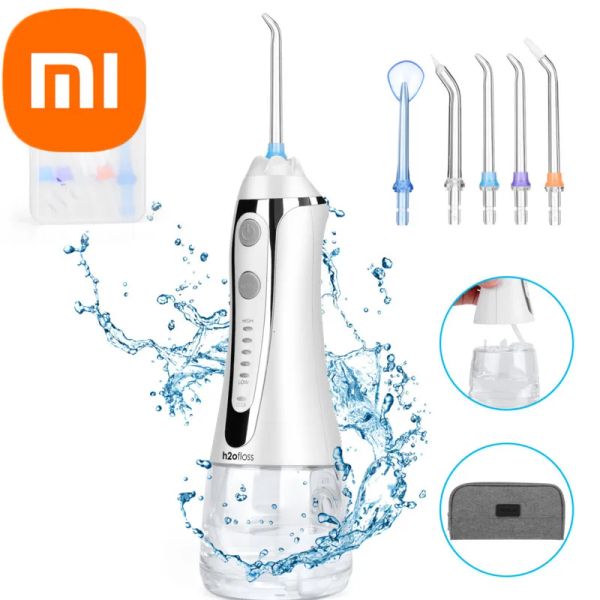 Irrigador xiaomi limpiador dental electrodoméstico dental hilo dental impactador dental dental dental dental dientes instrumento blanqueador