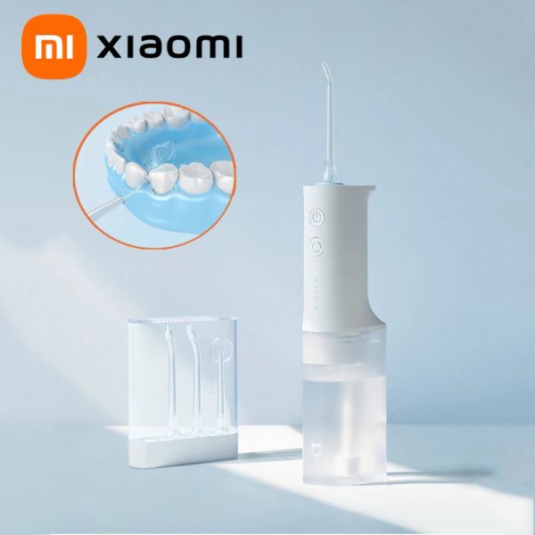 Irrigator Xiaomi Mijia Irrigateur oral Irrigator Dental Flusher haute fréquence Pulsed 4 Gear MeO701 Nettoyage dentaire Machine à laver en bouche Original