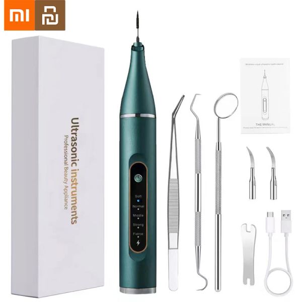 Irrigator Xiaomi Youpin Ultrasonic Toother Cleaner Dental Dentes Calculus Tartar Plaque Rycoum Demover Dent Whitening Nettaign Tool