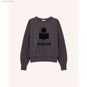 Isabel Marant 23SS Designer Coton Sweat-shirt Fashion Classic Pullover Pullover LETTER HOT LETTR IMPRESSION AVEC FEMMES CONCUTÉRALLE PULABLE PULLE CAODED TIDE C3
