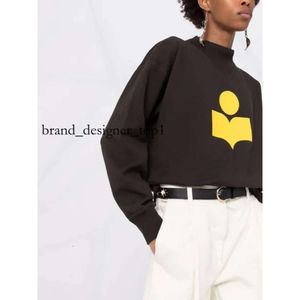 Isabel Marant Hoodies Fashion High Upper Designer Luxury Cotton Triangle Triangle Sweatshirts High Necy