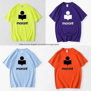 Isabel Marant T-shirtontwerper Originele hoogwaardige dameshoens oversized shirt o-neck mannelijke causaal t-shirts modemerk losse korte mouw