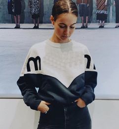 Isabel Marant Women Designer Pullover Sweatshirt Lettre de mode décontractée Round Coule Sweat à sweat polyvalent en vrac Pull chaud