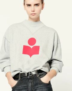 Isabelle Marant Hoodies dames sweatshirts ontwerper hoodie sweatshirt lange mouwen lange mouwen pullover bedrukte capuchon hoge kwaliteit katoenen losse kleding tops hoody