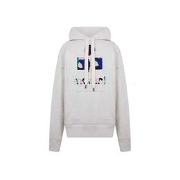 Isabels Marant Nieuwe Hoodie Top Designer Sweatshirt Hoodies Letter Casual Mode Trend Vintage Print Slank Katoen Klassiek Dames Trui met Capuchon i13