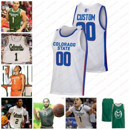 Isaiah Stevens Trikot John Tonje Benutzerdefiniertes Colorado State Basketball-Trikot Patrick Cartier Taviontae Jackson Jalen Lake Colorado State Rams-Trikots