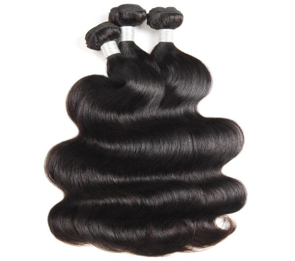 ISHOW 12A Ola suelta Extensiones de cabello humano crudo 34 BUNDLES CUERPO RURO Brasil Brasileño Malasia Malasia Piel Weave WEVE F8365315