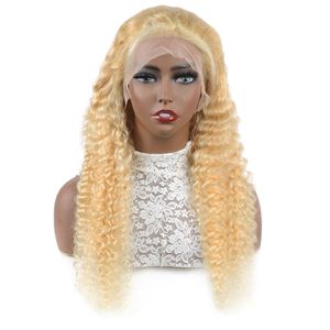 Ishow 13 * 4 TRANSPARENT Dentelle avant Perruque de la dentelle Brésilienne Body Wave Perruques de cheveux humains Blonde Couleur 613 Péruvien Droit 10-30inch pour les femmes Tous les âges