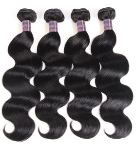 Ishow 4PCS Lot Braziliaanse Virgin Hair Extensions Body Wave Haar Weave Hele Menselijke Haarbundels Inslagen voor Vrouwen Alle Leeftijden Natura3233616