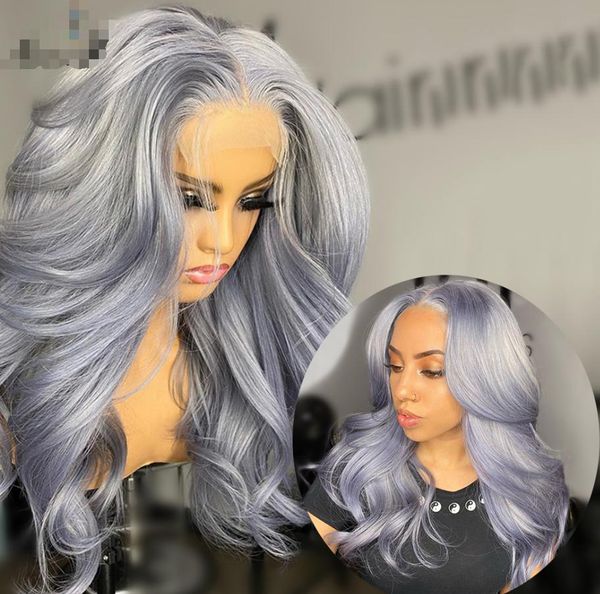 Ishow Brésilien 13*1 Partie 13x4 Transparent Lace Front Perruque Body Wave Jaune Vert Perruques de Cheveux Humains Brun Gingembre Blond Bleu Violet Ombre Couleur pour Femmes 8-28 pouces Péruvien