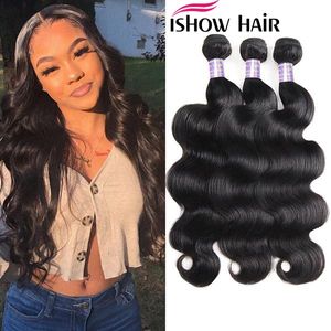 Ishow Braziliaanse Body Wave Menselijk Haar Bundels Deals 8-38 