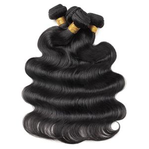 Ishow vierge brésilienne extensions de cheveux eau droite 10 pcs peruvian corps vague lâche bundles de cheveux humains wefts pour femmes malaisienne tous âges de 8 à 28 pouces naturelles noir
