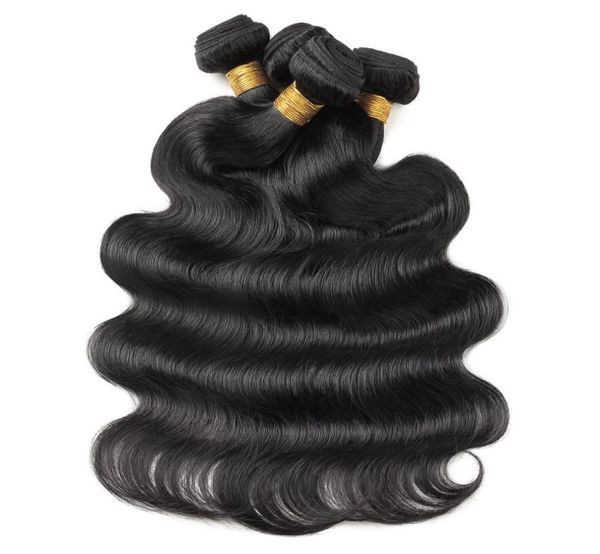 Ishow Extensiones de cabello virgen brasileño Agua Recta 10 PCS Onda del cuerpo peruano Paquetes de cabello humano suelto Tramas para mujeres Malaysian3180002