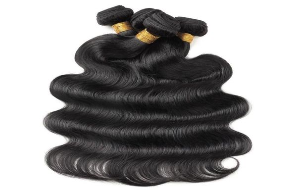 Ishow Extensiones de cabello virgen brasileño Agua Recta 10 PCS Onda del cuerpo peruano Paquetes de cabello humano suelto Tramas para mujeres Malaysian7209794