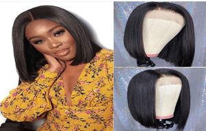 Ishow Hair Straight 26 Swiss Lace Wig Short Bob Wig Wig Straite Human Hairs Brazilian Vierge Human Hair Lace Lace Front Wigs2504428