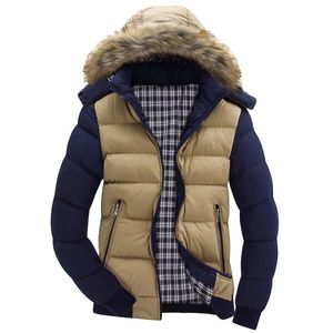 ISHOWTIENDA Hommes Vestes D'hiver Parka Hommes Hoodies Chaud Zipper Mode Manteau Hommes Vêtements Manteau Veste Homme Hiver