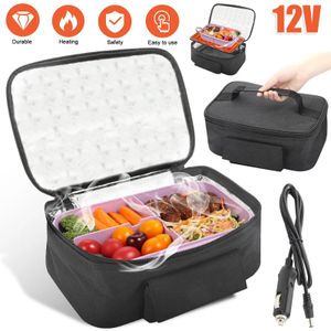 ISKYBOB 12V draagbare auto elektrische verwarming lunchbox voedsel warmer container koeler tas voor autolruckwerk reizen 240531