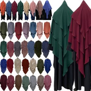 Vêtements islamiques femmes musulmanes plaine khimar hijab écharpe Headcover prière vêtements coiffure Dubaï Turquie saoudienne Hijabs niqab nikab240403