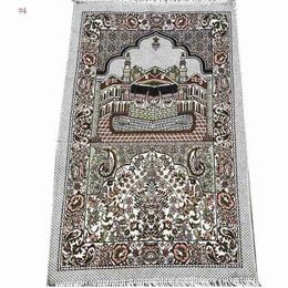 Alfombra de oración musulmana islámica 70*110, alfombra de oración árabe saudí turca de Dubái, ropa para el hogar, manta suave de Ramadán, alfombrillas