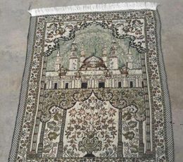 Oración musulmana islámica Mat Salat Musallah Rug Tapis Tapeta Banheiro Mat de oración islámica 70110cm por mar RRE128292213611