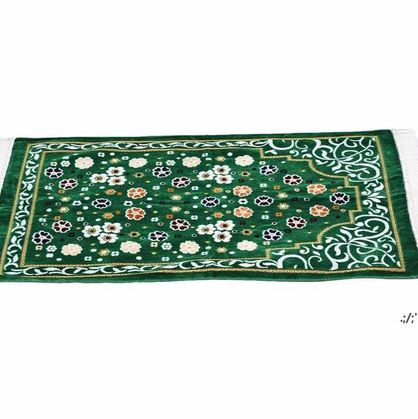 Tapis de prière islamique Tapis de glands musulmans Salat Musallah Islam Tapis de prière épais Couverture douce Banheiro Tapis de prière Tapis 70 * 110cm JLE13784