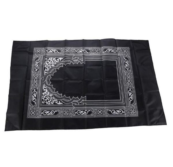 Prière islamique Portable tapis tressé tapis tapis fermeture éclair boussole couvertures voyage poche tapis musulman culte couverture WQ129-WLL