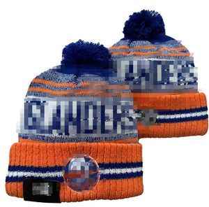 ISLANDERS Bonnets Bobble Hats Baseball Hockey Ball Caps 2023-24 Chapeau de seau de créateur de mode Chunky Knit Faux Pom Beanie Chapeau de Noël Sport Knit Hats
