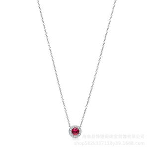 Ism Collier T Sier V Or Matériel Mode Élégant Super Immortel Diamant Trifolium Lumière Collier Pendentif