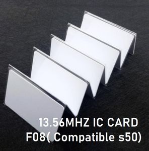 Xiruoer ISO1444A Smart Card S50 compatible FM1108 (M1 S50) RFID 13,56 MHz Carte étanche PVC Proximité NFC Smart Card 13,56 MHz ISO14443A pour système de contrôle d'accès